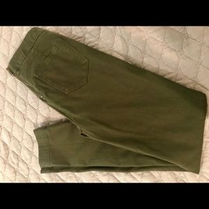 NWOT J Crew army green Dannie pant, size 0